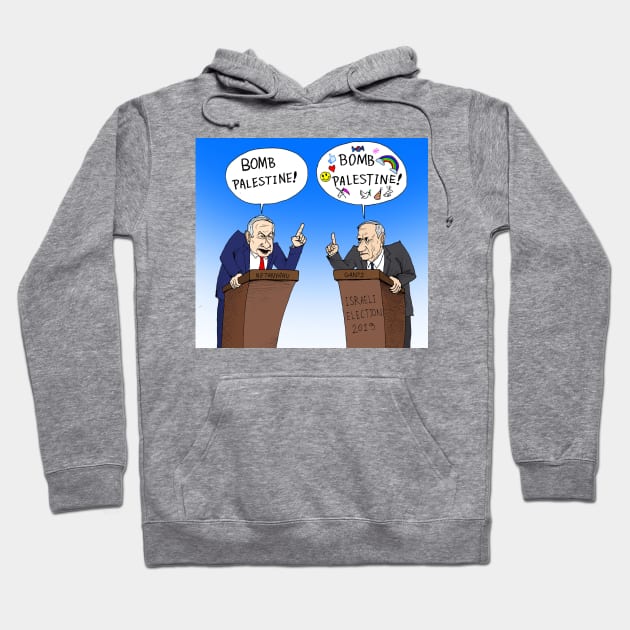 Israeli Election 2019 Hoodie by Felipe.Makes.Cartoons